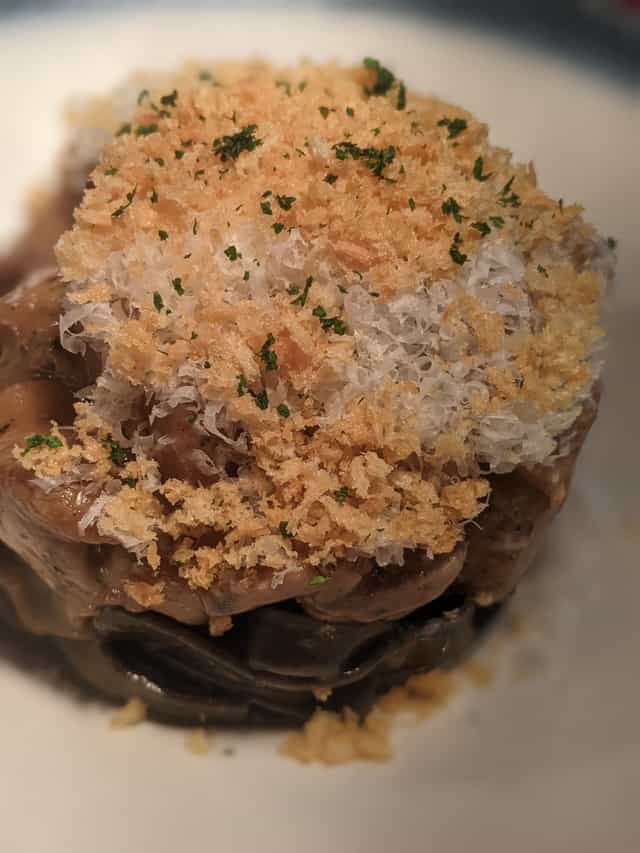 Tagliatelle con salsa de boletus